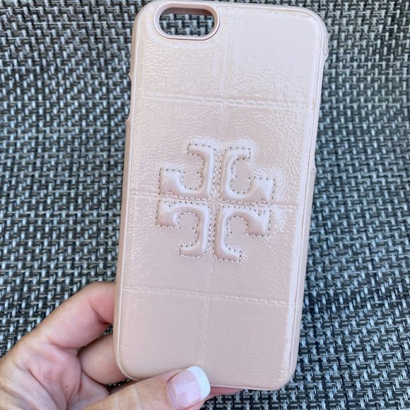 ~Tory Burch Powder Pink Patent Signature Iphone 6 Case/Cover~NEW!~RARE!~ - Picture 1 of 5